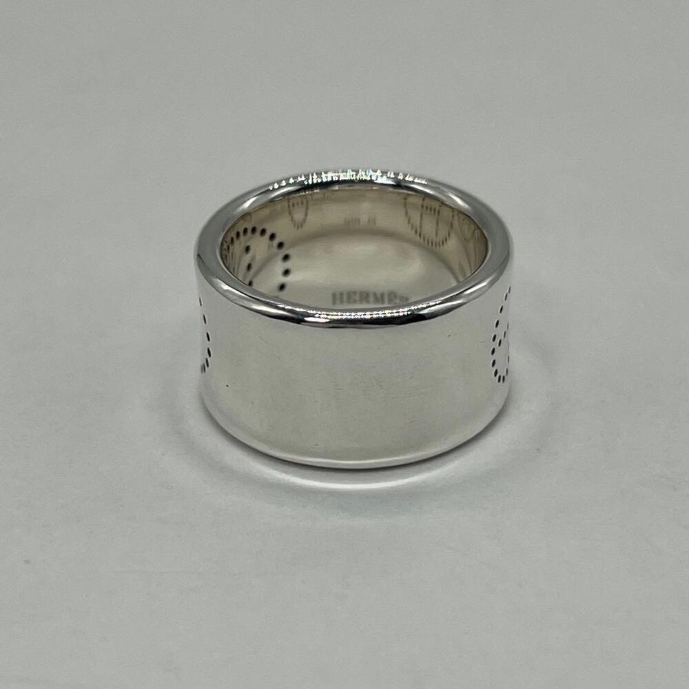 Hermes Eclipse Ribbon Ring Notation Size 48 Ag925 - image 2